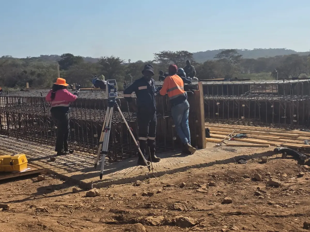 Rebar fixing and survey control