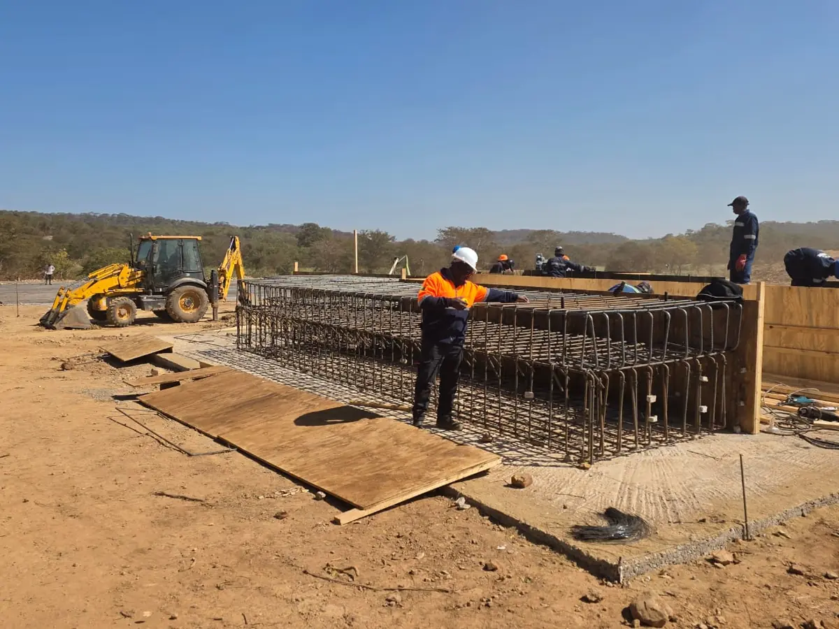 Formwork and reinforcement to equipment bases