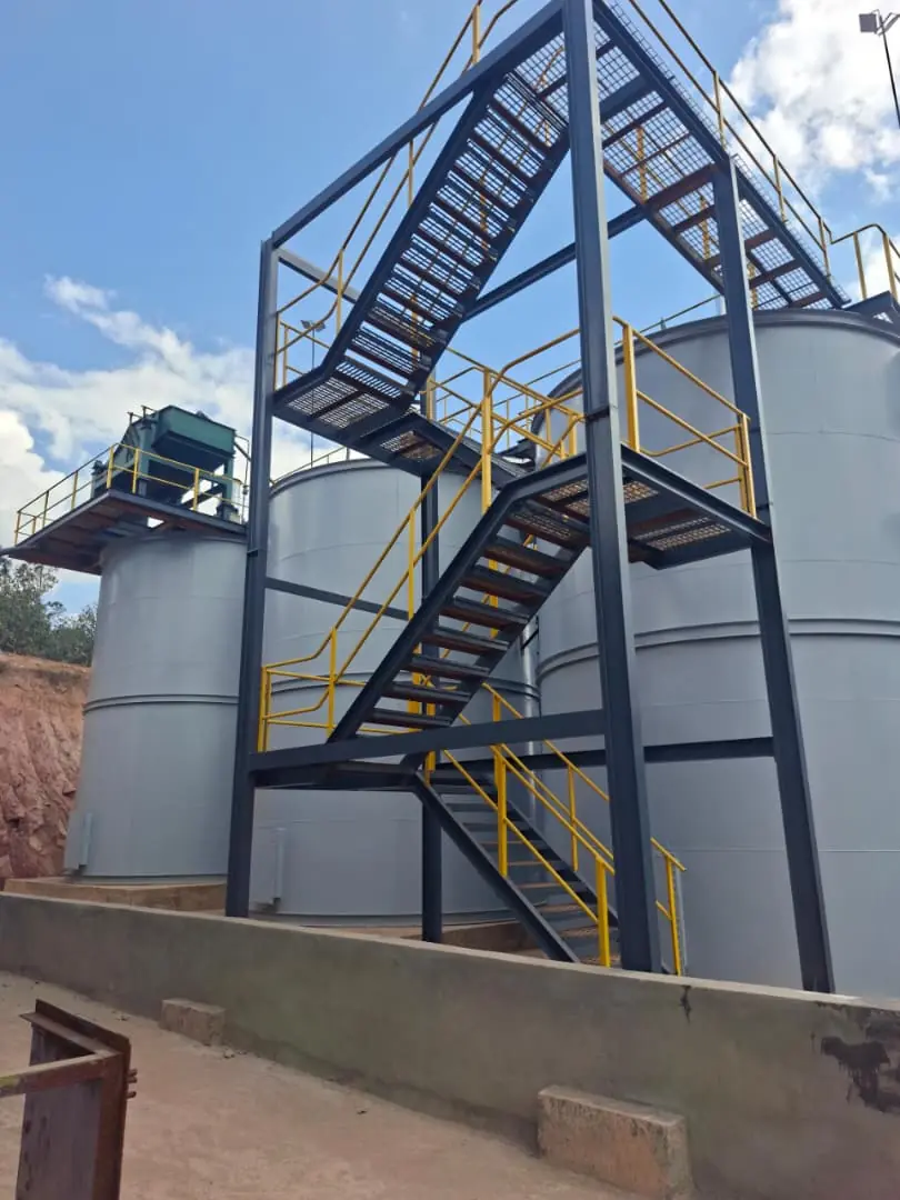 CIL tank access platforms and steelwork complete