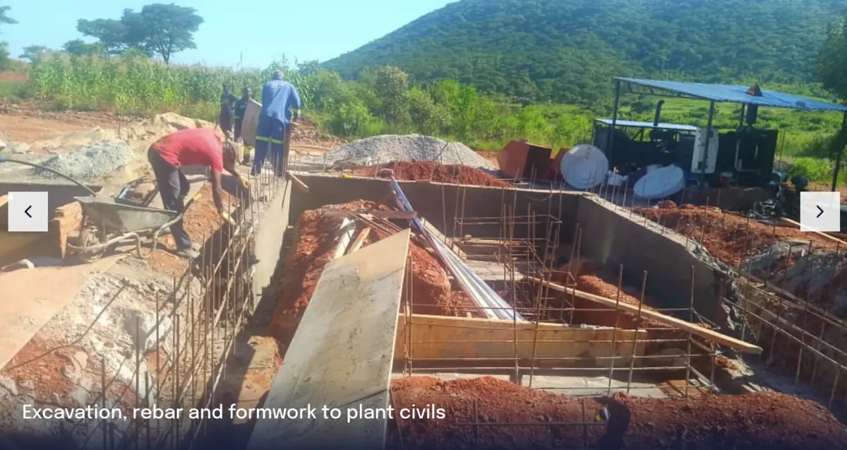 100 TPD Tungsten (Wolframite) Plant, Mberengwa